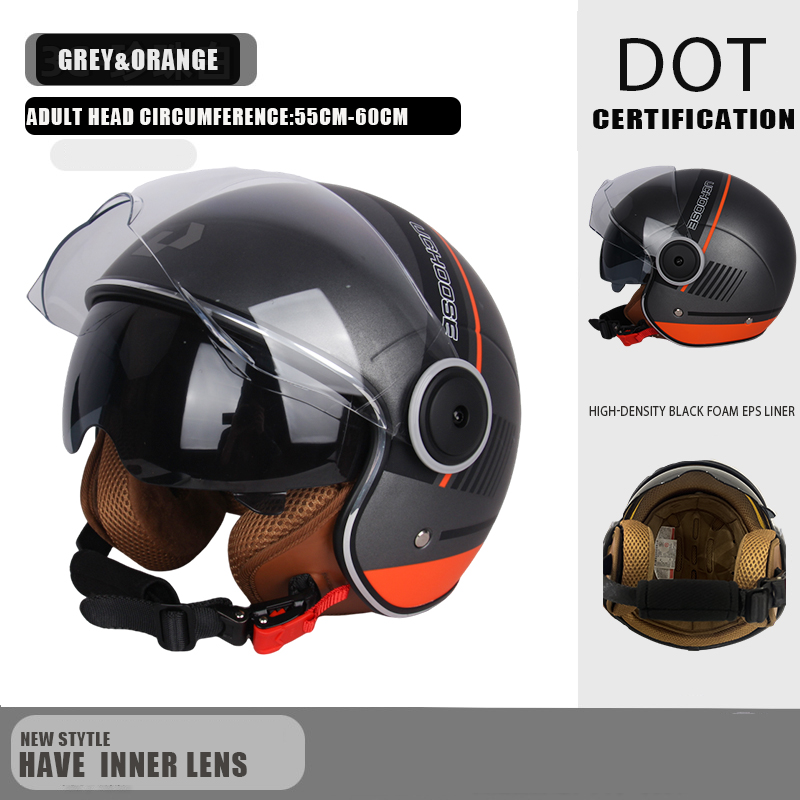 Motorcycle Gear Vintage - DOT certification Motorbike Casco Go Kart