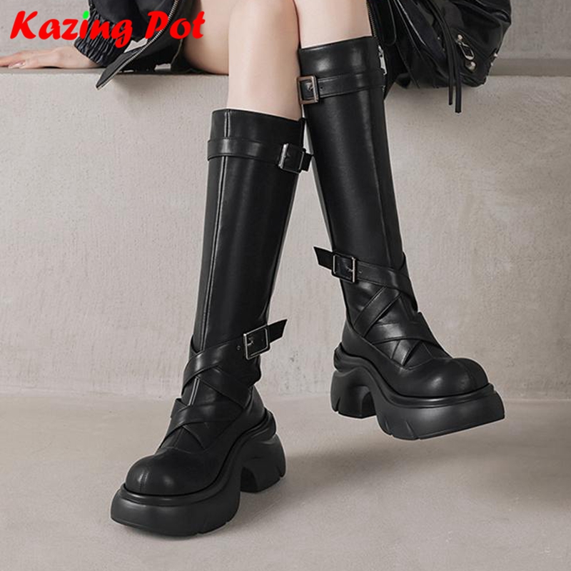 Riding Boot Short - Krazing Pot Cow Split Skin Round