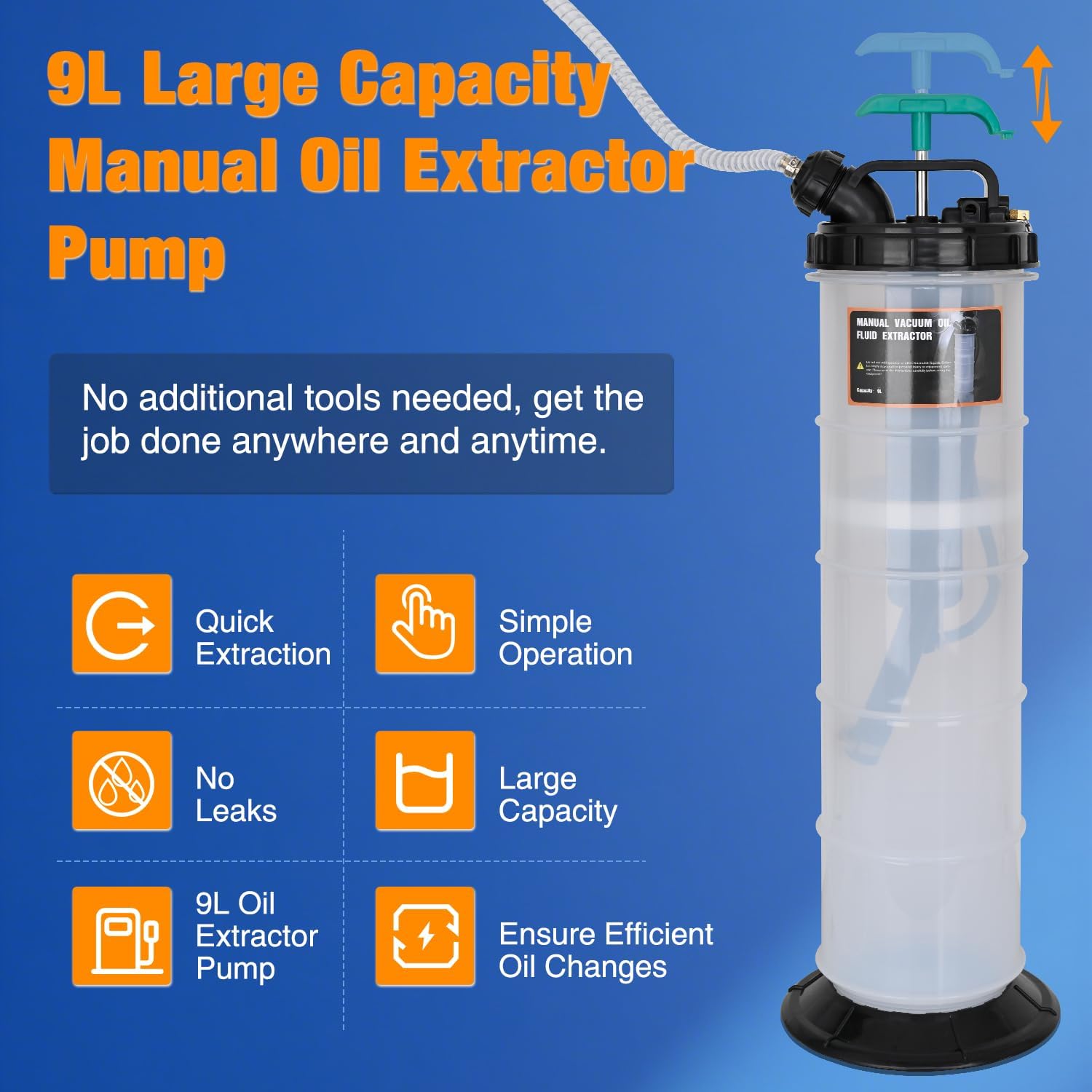 GOOACC Oil Extractor Pump 9L M - Motorcycle Gear Oil review and price