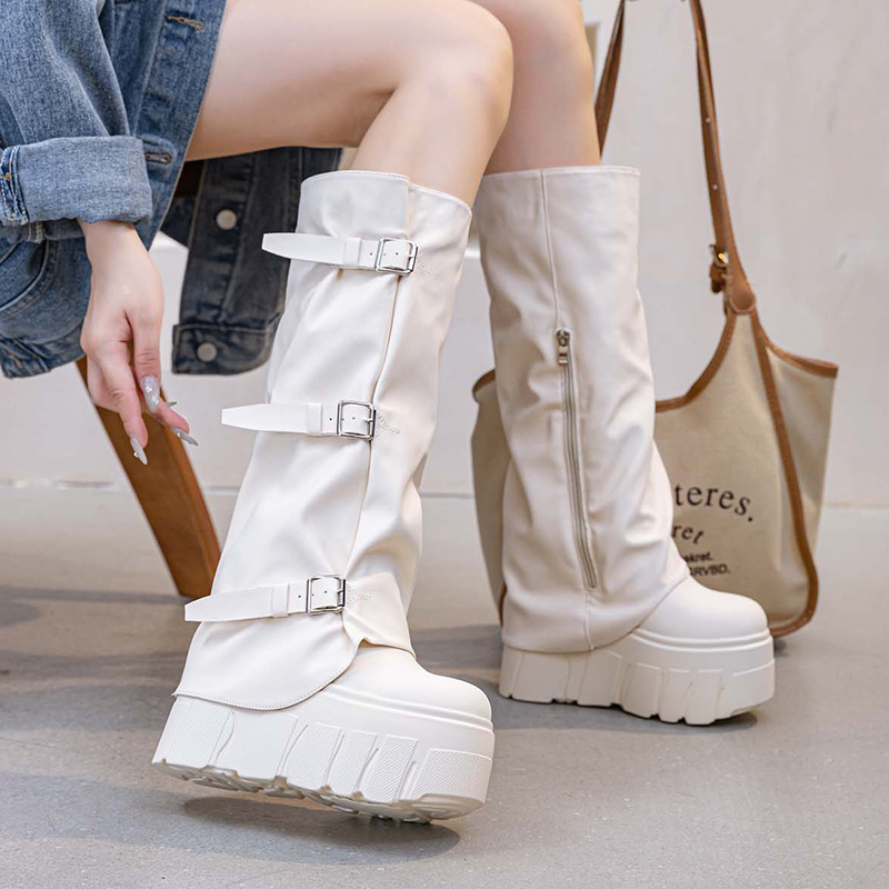 14cm Heel Knee High Boots Plat - Riding Boot Short review and price
