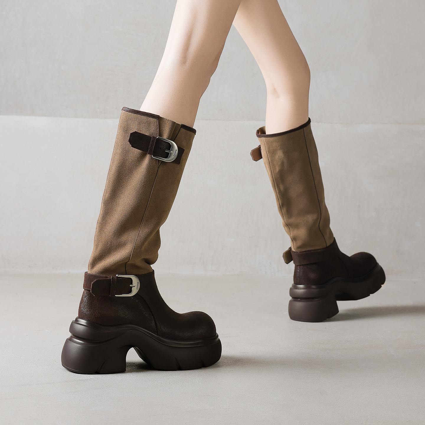 ZORSSAR Cow Split Skin Nubuck  - Riding Boot Short review and price