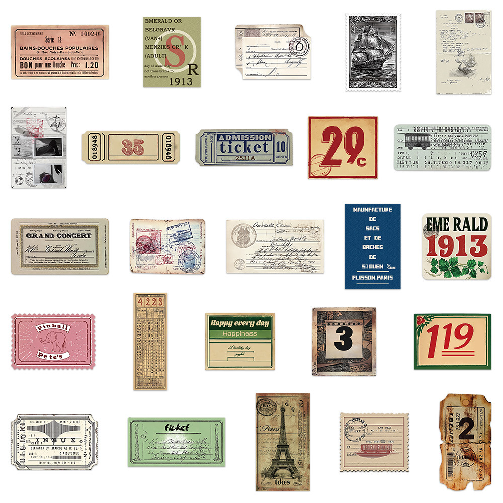 50/100Pcs Vintage Design Memor - Motorcycle Gear Vintage review and price