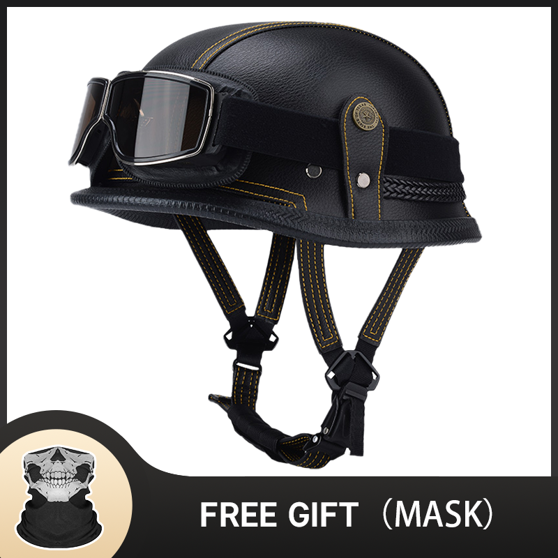 German Half Vintage Helmet Cla - Motorcycle Gear Vintage review and price