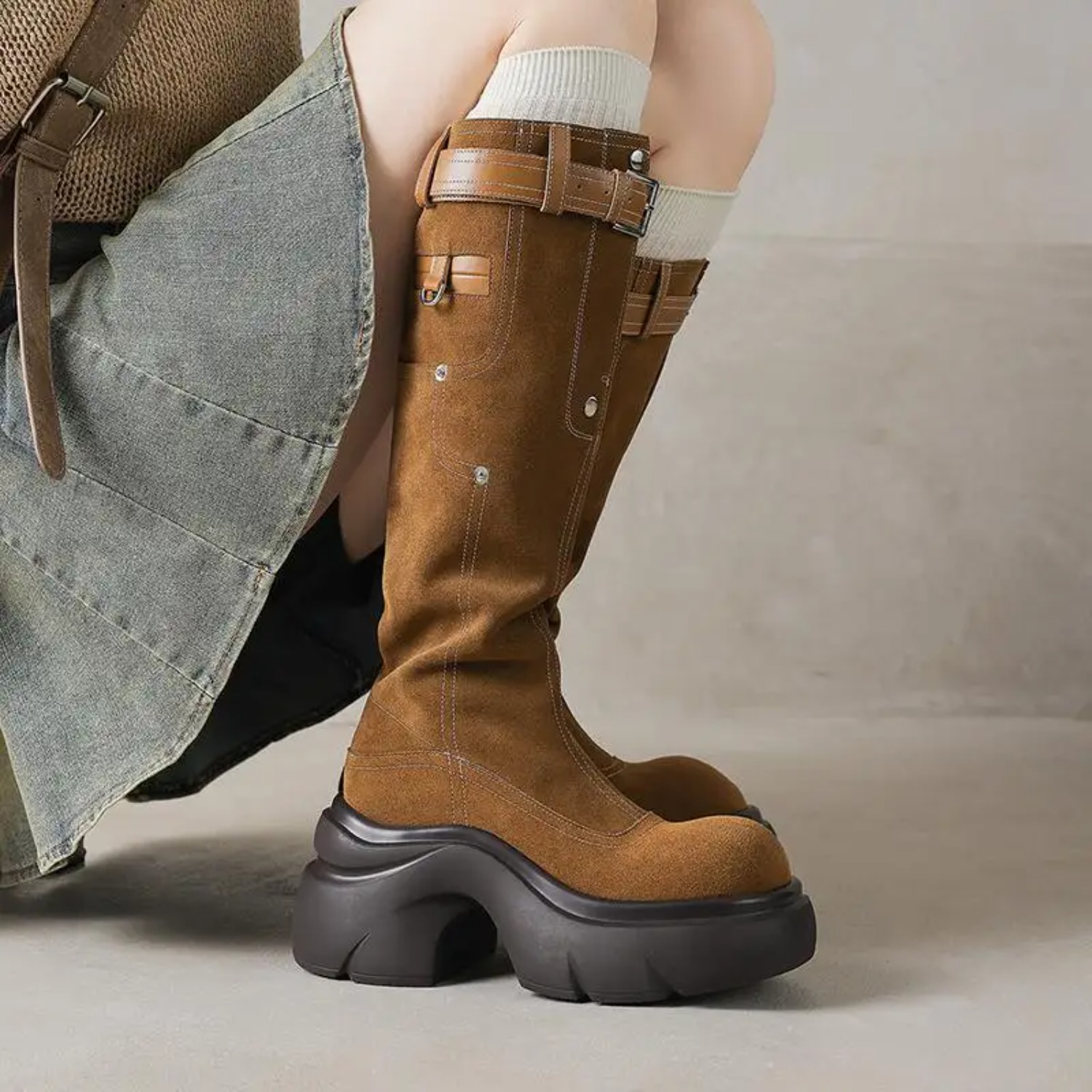 ZORSSAR Cow Suede Nubuck Round - Riding Boot Short review and price
