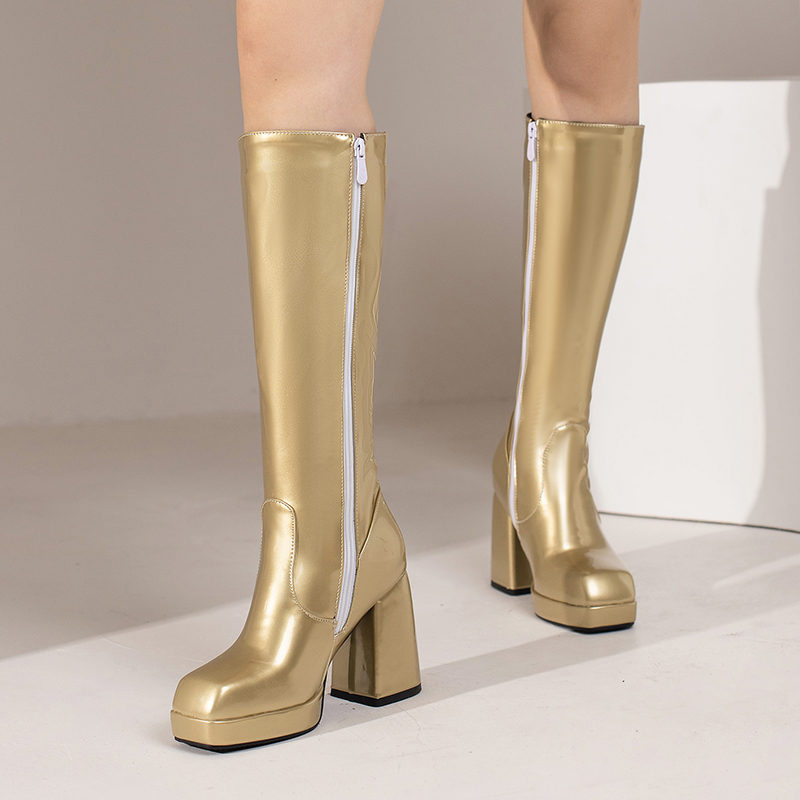Green Winter Women Platform Kn - Riding Boot Short review and price