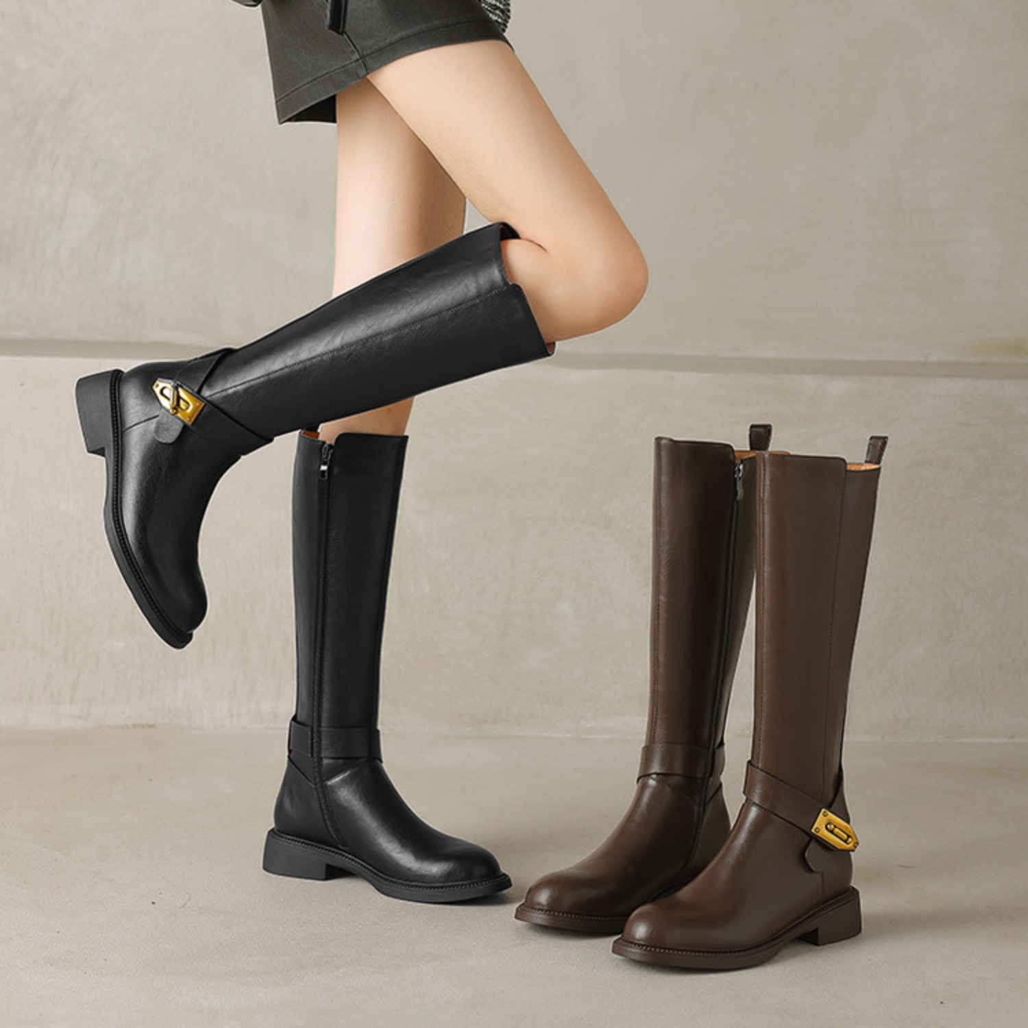 Zorssar Cow Leather Chunky Med - Riding Boot Short review and price